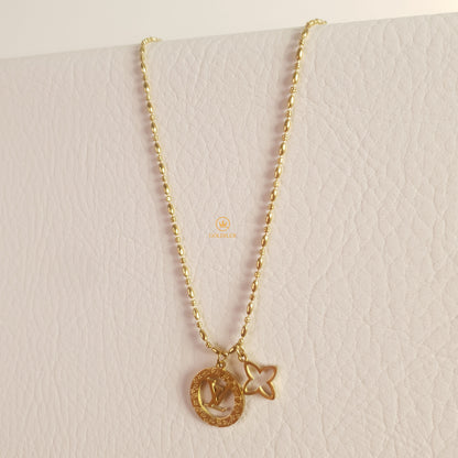 Cadena LV 2 dijes Mujer